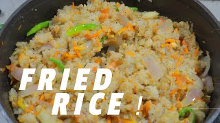 Veg Fried Rice Without Sauce Vegetable Fried Rice Recipe Easy Fried Rice [upl. by Elehcir]