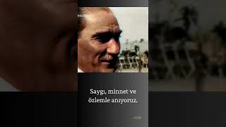 Saygı minnet ve özlemle anıyoruz atatürk 10Kasım [upl. by Ahsitel630]