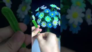 handmade diy pipe cleaner flower diyflowers handmade diy craft flowers tutorial [upl. by Teador]