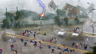 Hurricane of Destruction Chinas Disasters Caught on Camera [upl. by Xymenes]