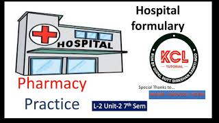 Hospital Formulary  Definition Advantage  Parts of Formulary L2 Unit2 Pharmacy Practice 7th sem [upl. by Anceline228]