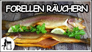 Forellen räuchern  Fisch heißräuchern  Fisch Rezepte  El Fuego Portland XXL [upl. by Eremihc]