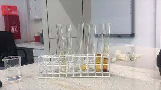 Iodination of acetone [upl. by Kiah388]