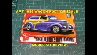 AMT 1939 WAGON ROD 125 SCALE MODEL KIT REVIEW AMT1050 [upl. by Foster]