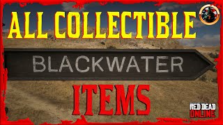 🔸RDO XP FARM🔸 BLACKWATER All Collectible Items in Red Dead Online [upl. by Eraste]