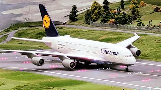 🔥 Worlds BIGGEST MINIATUR AIRPORT 187 with FLYING PLANES ✈️ Miniatur Wunderland [upl. by Ellimac222]