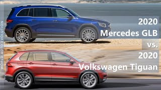 2020 Mercedes GLB vs 2020 Volkswagen Tiguan technical comparison [upl. by Ikey]