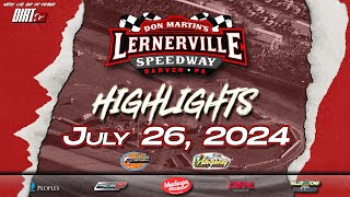 Lernerville Speedway  July 26 2024  Highlights [upl. by Terzas]