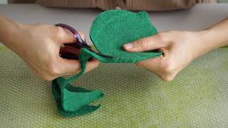 DIY Felt Coasters  Wet Felt Beginner Tutorial [upl. by Sitof]