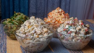 4 Salate in 20 Minuten fürs neue Jahr Günstige Rezepte Unglaublich lecker und einfach №213 [upl. by Ellan449]