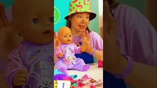 Finde die perfekte Latzhose für Baby Born Emma baby puppen kinderspiele [upl. by Prevot639]