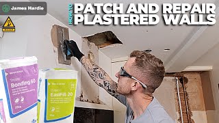 HOW TO Patch and Repair Plastered Walls [upl. by Macdonald324]