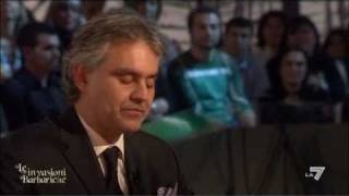 LE INVASIONI BARBARICHE  Daria Bignardi intervista Andrea Bocelli [upl. by Hsevahb]