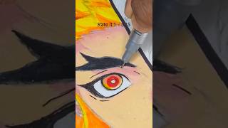 Anime vs Realism  drawing Rengoku in original style shorts [upl. by Olav]