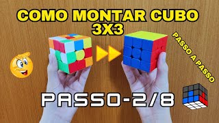 COMO MONTAR CUBO MÁGICO 3X3  PASSO A PASSO Ep28 cantos e primeira camada [upl. by Persson425]