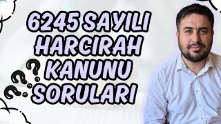 6245 Sayılı Harcırah Kanunu Soruları [upl. by Anilehcim29]