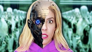 REBECCA ZAMOLO is a ROBOT in REAL Life DNA Quadrant Date Reveal from Game Master Ai Escape Room [upl. by Lil291]