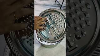 Steel 3 in 1 colanders basin strainer grater amp Egg storage box products meesho shorts [upl. by Aticilef]