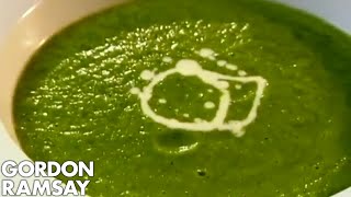 Minted Pea and Watercress Veloute  Gordon Ramsay [upl. by Lynnette]