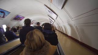 Russia Moscow metro ride from Павелецкая to Добры́нинская [upl. by Marvella]