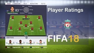 FIFA 18 Liverpool FC Player Ratings [upl. by Garlinda601]