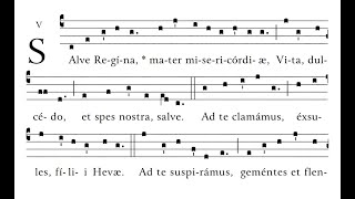 Salve Regina Gregorian Chant Simple Tone  womens voices [upl. by Far]