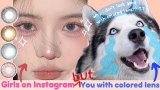 Ultimate Guide to Choosing Best COLORED LENS for Your Face  Facial Features Skin Tone Style [upl. by Okim]