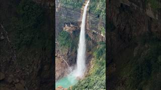 NohKaLiKai FallS waterfall in Meghalayatravel travelvlog shortvideoshortsnaturalbeauty nature [upl. by Suzan]