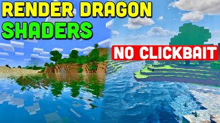 Top 6 MCPE 120 BEST Ultra Realistic Shaders for RENDER DRAGON Android iOS Windows 10 [upl. by Damalus]