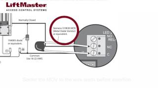 How to Wire a Maglock to the LiftMaster EL2000 EL2000SS EL1SS or EL25 Telephone Entry System [upl. by Acirret281]