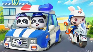 Super Police Patrol Team  Police Chase  Police Car  Nursery Rhymes amp Kids Songs  BabyBus [upl. by Yneffit]