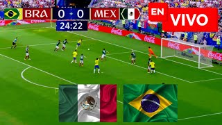 🔴 Mexico vs Brasil EN VIVO  Copa de Oro Femenina Semifinal [upl. by Libbi]