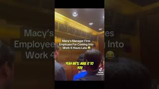 Macy Manager use discriminatory terms when firing employee employmentdiscrimination employmentlaw [upl. by Weinrich636]