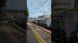 gbrf 66 735 with stone train at Keighley [upl. by Eyoj]