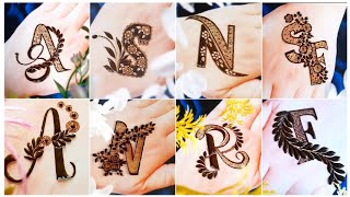 Beautiful Alphabet Mehndi Designs For Eid 2023 Unique Mehndi Designs Name mehndi designs [upl. by Nnave]