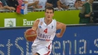 SRBIJA  FRANCUSKA 7765 Krstic Bjelica Nedovic kosarka EP Slovenija 2013 [upl. by Yhotmit]