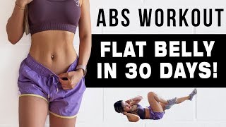 10 Mins ABS Workout To Get FLAT BELLY IN 30 DAYS  FREE WORKOUT PROGRAM [upl. by Ytteb]