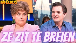 Rob Goossens op tv vals over Angela de Jong ‘Ze zit te breien’ [upl. by Akcinahs]