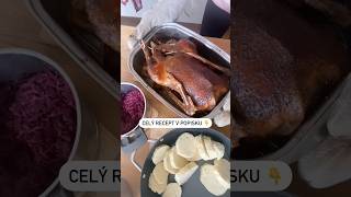 Recept na svatomartinskou husu v komentářích 🪿 husa peceni tradice recepty [upl. by Hamon]