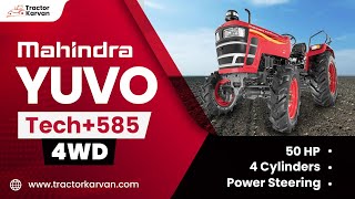 Mahindra Yuvo Tech  585 4WD Features Price full review in detail I Tractorkarvan [upl. by Eidnew]