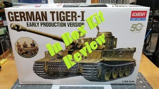 Tiger I Early Production by Academy in 135 Scale In Box Kit Review [upl. by Soulier]