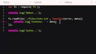 Node JS  4  ReadFile amp ReadFileSync [upl. by Pazice]