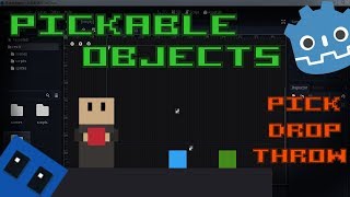 Pickable objects  Godot engine tutorial [upl. by Assillim]