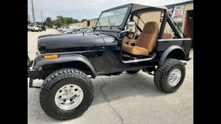 1986 Jeep CJ7 304 V8 4 Speed EZCustom4x4com EZJEEPS [upl. by Jacquelynn]