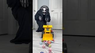 Monster picks up candy with big truck 🛻👻 shorts [upl. by Wade404]