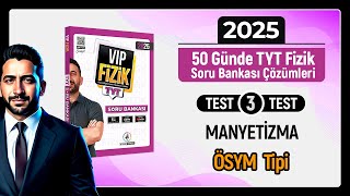 TYT Fizik Soru Bankası Çözümleri Test 3  Manyetizma [upl. by Ecinhoj407]