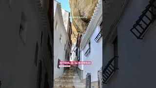 ஒரு பாறையின் கீழ் முழு நகரம் 🤯 Town under a Rock in Spain 🪨 shorts [upl. by Idnem]