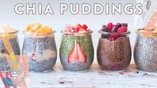 5 CHIA PUDDINGS with So Delicious  VEGAN RECIPE  HONEYSUCKLE [upl. by Ford]