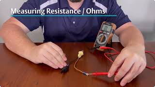 Measuring Resistance with a Digital Multimeter [upl. by Anirtal]