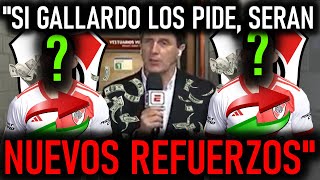 ¿Gallardo YA TIENE a sus PRIMEROS 2 NUEVOS REFUERZOS Mercado de Pases  River Plate vs Estudiantes [upl. by Terag]